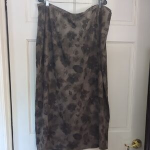 Floral Strapless Dress